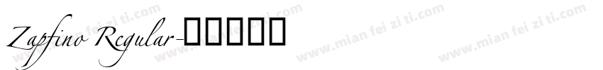 Zapfino Regular字体转换